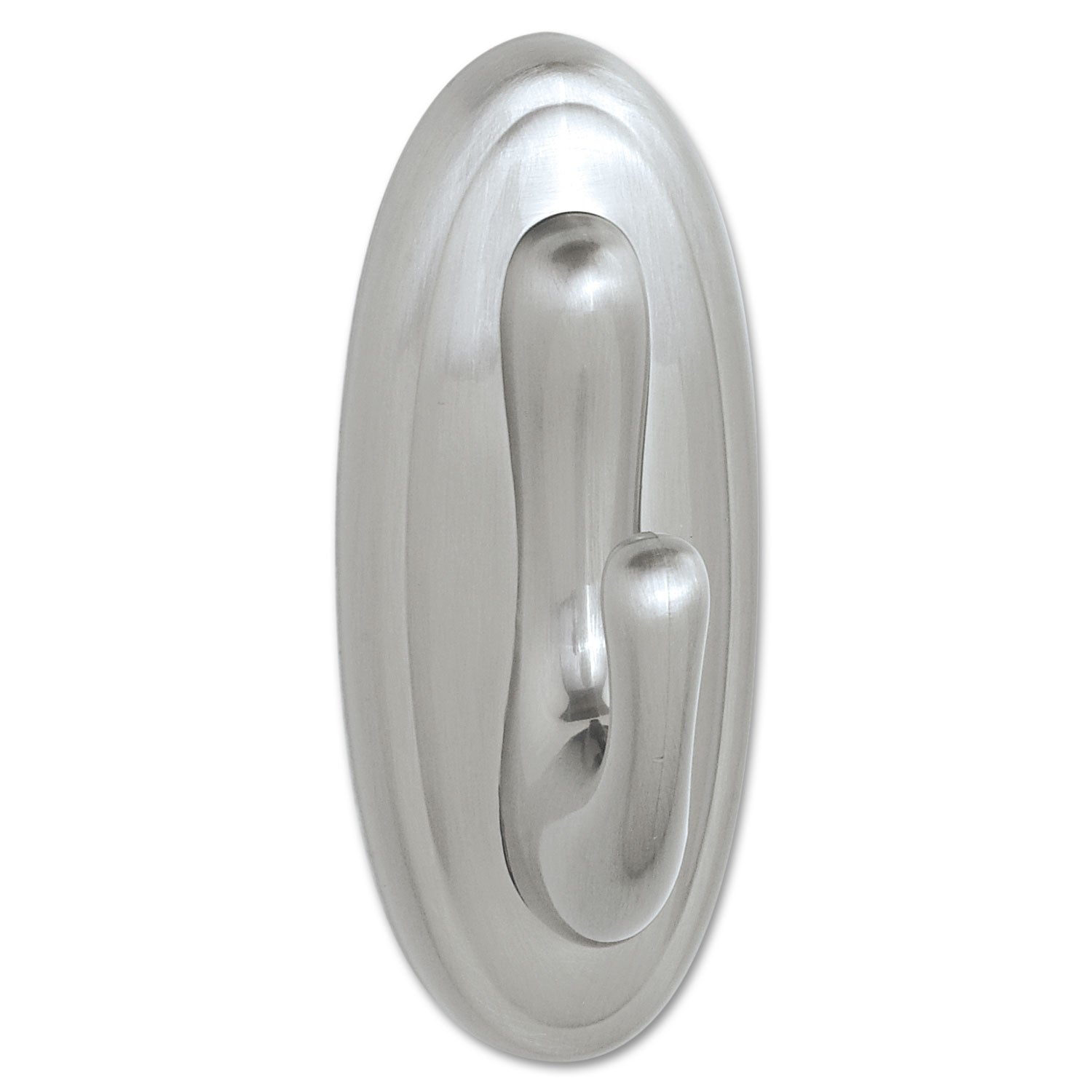 3 lb (1.36 kg) Capacity - 1.3" Width x 3.1" Length - for Decoration - Plastic - Metallic Silver - Brushed Nickel - 1 Pack