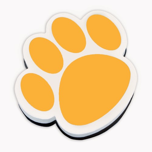 Ashley Productions Paw Magnetic Whiteboard Eraser Gold