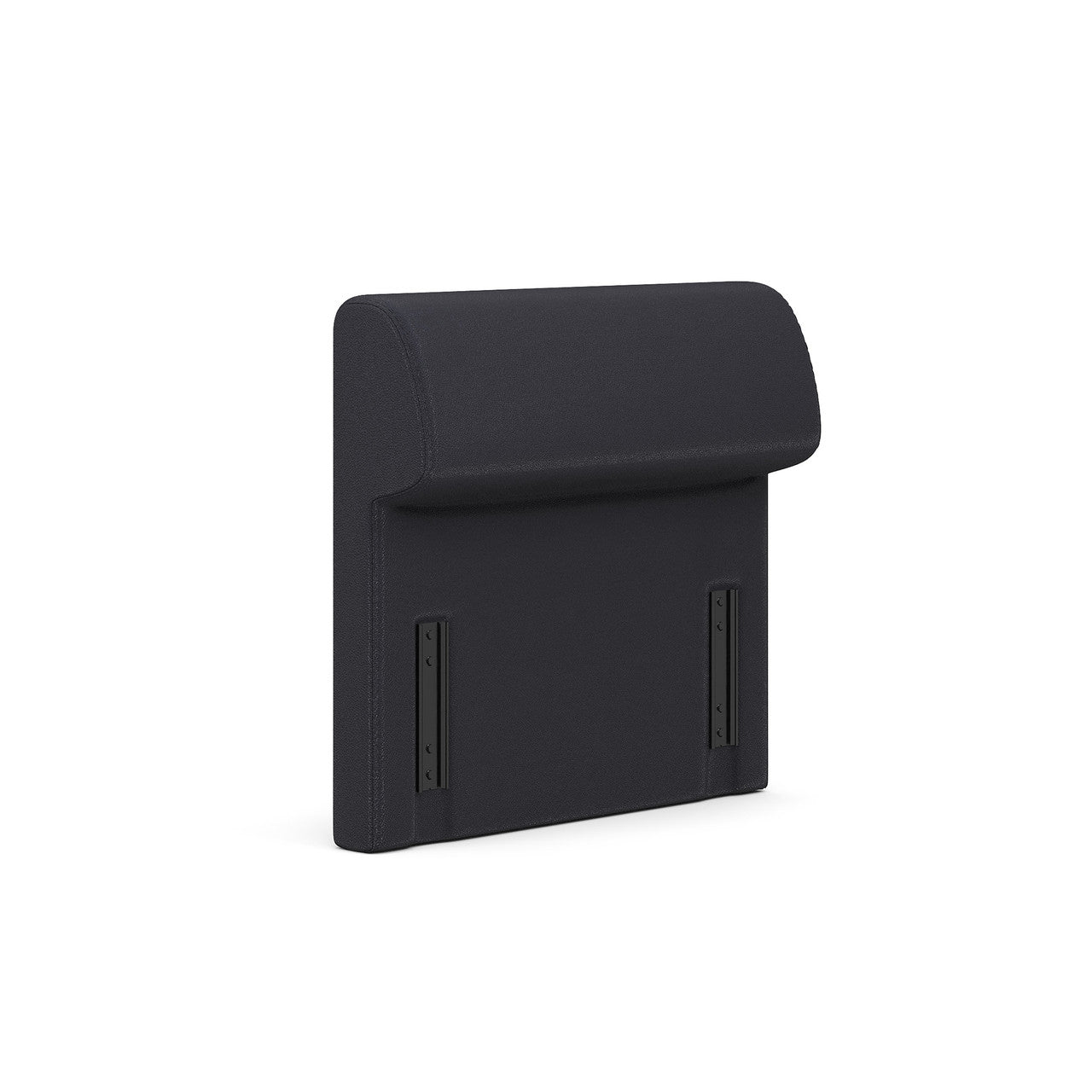 OfficeSource Saxon Modular Reception Seating Tall Arms - Set of 2 - Black PU Leather