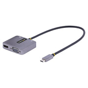 StarTech.com USB C Video Adapter  USB C to HDMI VGA Multiport Adapter  3.5mm Audio Output  4K 60Hz HDR  100W PD 3.0  USB C Display Adapter  1 (Quantit