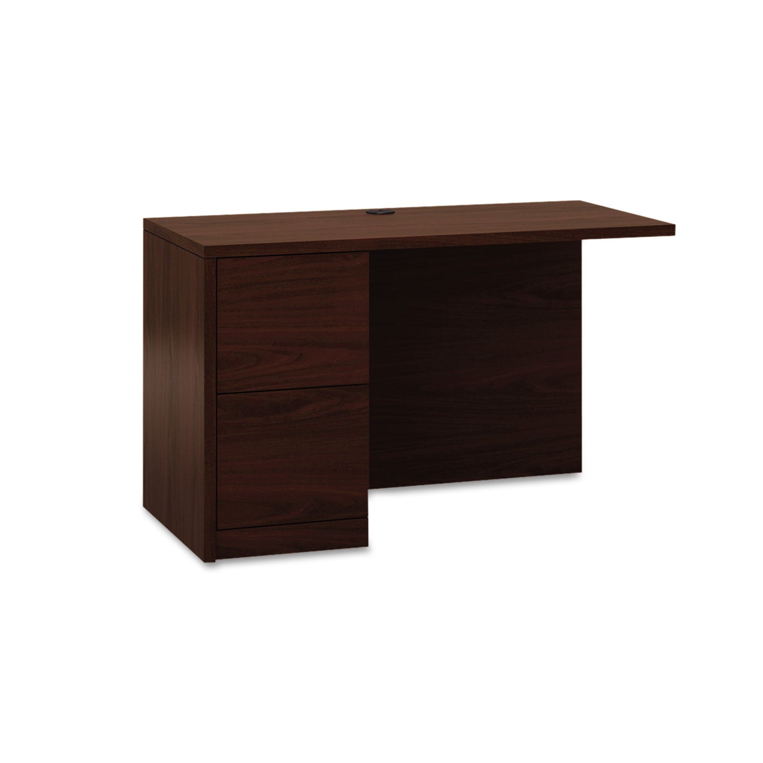 HON 10500 H105906L Return, 29.5"H x 48"W x 24"D, 2 Drawers, Flat Edge, Mahogany Finish, 1 Each