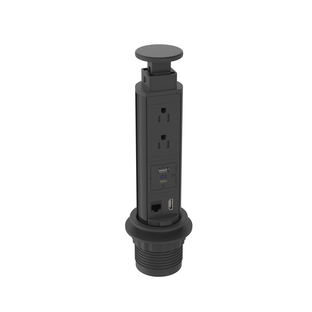 OfficeSource  Popup Power Grommet - Black