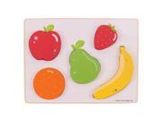 5pc Bigjigs Toys 30cm Lift & See Puzzle Fruit Kids Wooden Learning Toy 12y+
