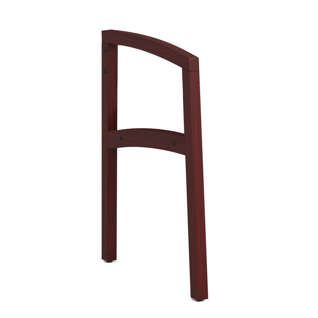 OfficeSource Baker Reception Seating Full Arms - Set of 2 - Mahogany