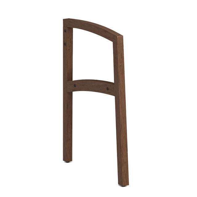 OfficeSource Baker Reception Seating Full Arms - Set of 2 - Modern Walnut