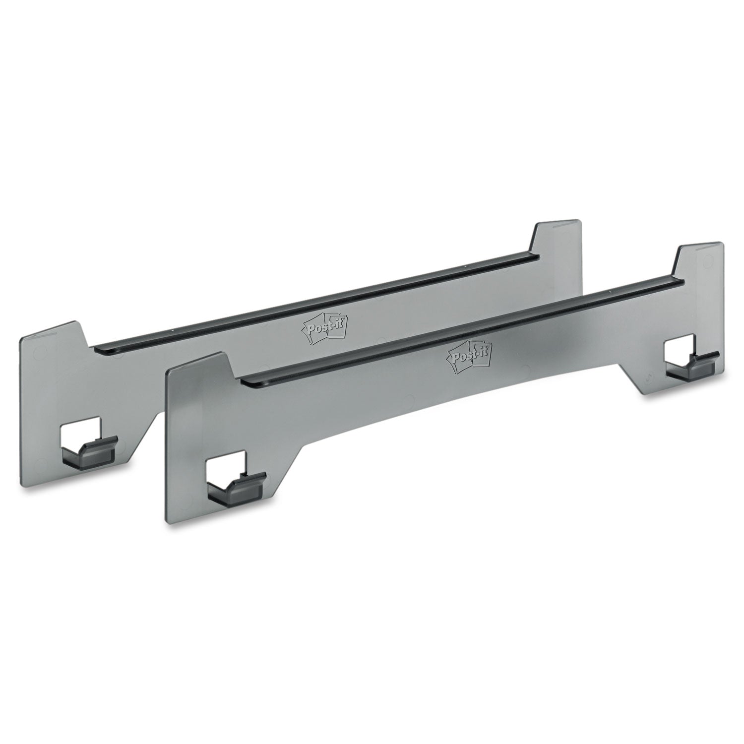 Wall Easel, 15 in x 3.25 in, Smoke Gray, Pack of 2