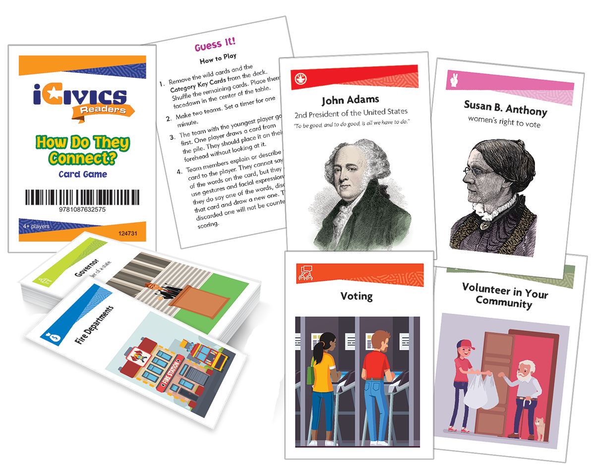 iCivics: How Do They Connect? Game Cards