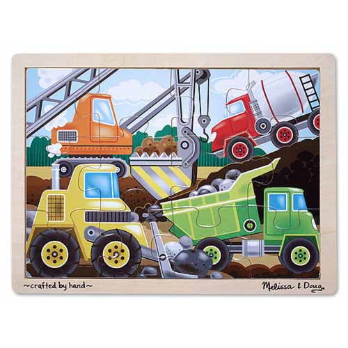 Melissa & Doug 12-Piece Construction Site Jigsaw Puzzle