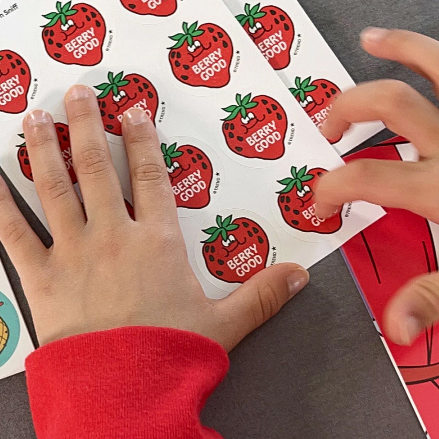 Berry Good/Strawberry Scented Stickers, Pack of 24