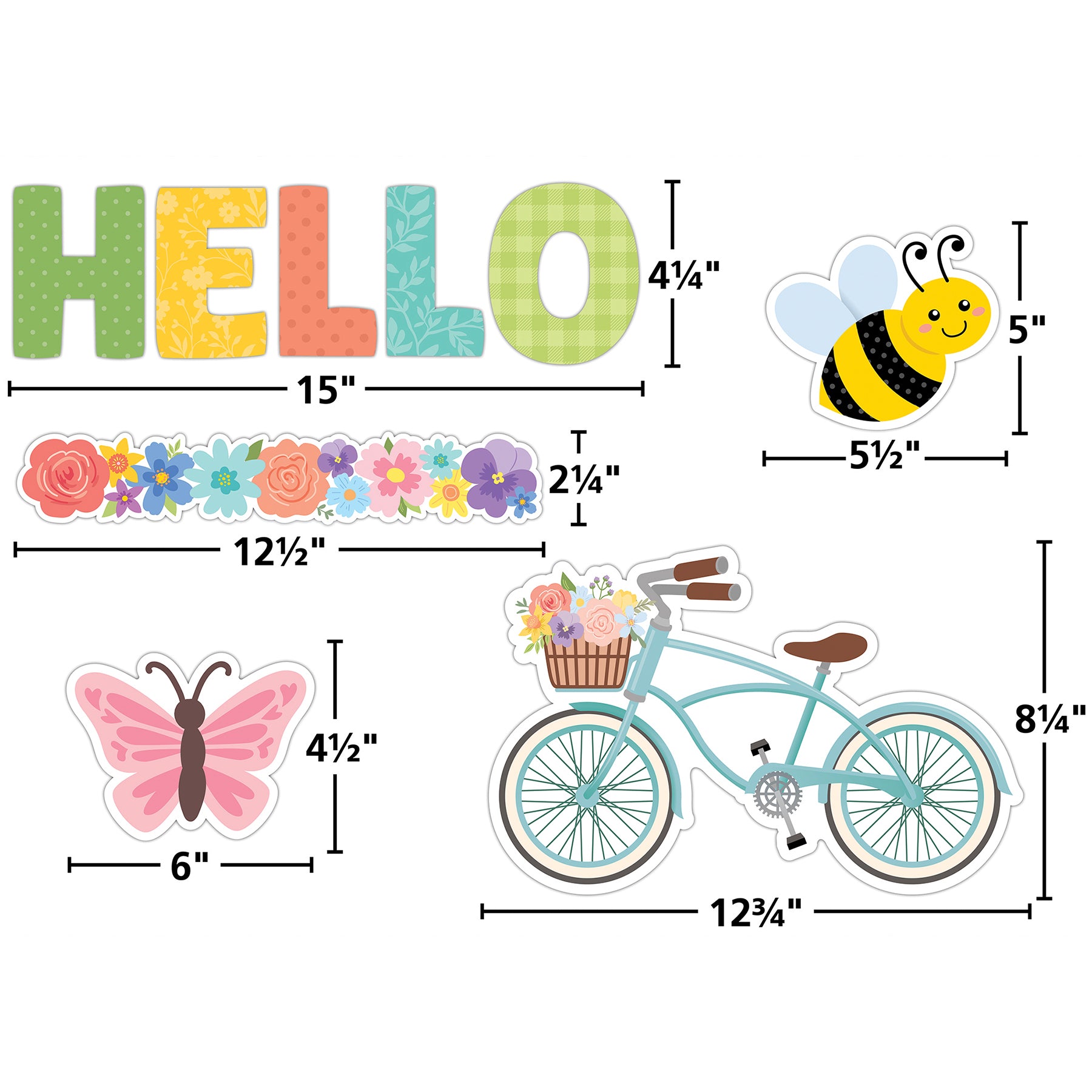 Hello Spring Create & Decorate Quick Kit, 94 Pieces
