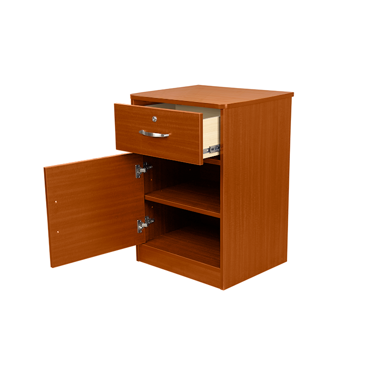One Door / One Drawer Nightstand, Cherry, 1pc/cs