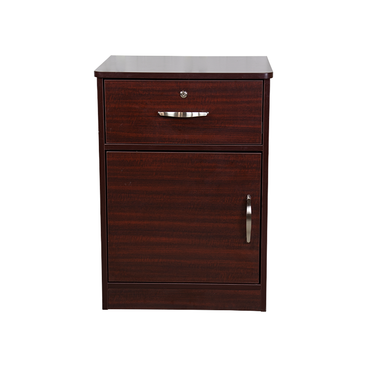 One Door / One Drawer Nightstand, Mahogany, 1pc/cs