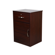 One Door / One Drawer Nightstand, Mahogany, 1pc/cs