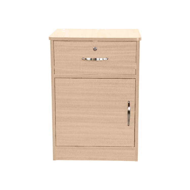 One Door / One Drawer Nightstand, Light Oak, 1pc/cs