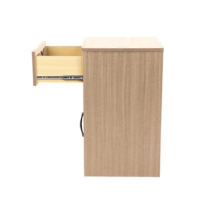 One Door / One Drawer Nightstand, Light Oak, 1pc/cs