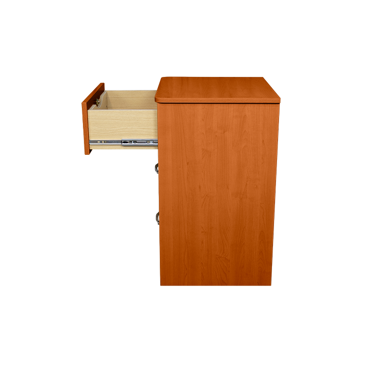 Three Drawer Nightstand, Cherry, 1pc/cs