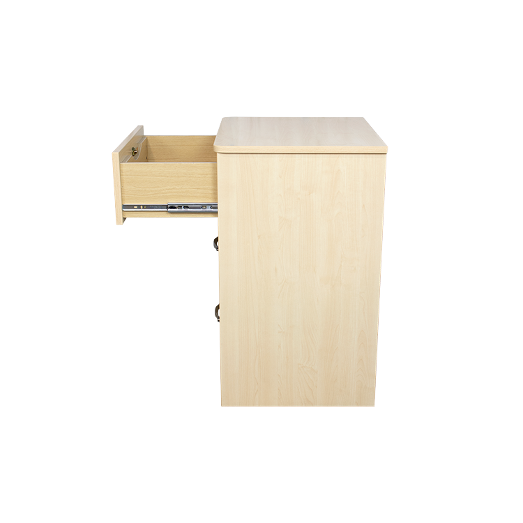 Three Drawer Nightstand, Light Oak, 1pc/cs
