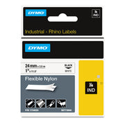 15/16" Width x 11 1/2 ft Length - Rectangle - Thermal Transfer - White - Nylon - 1 Each