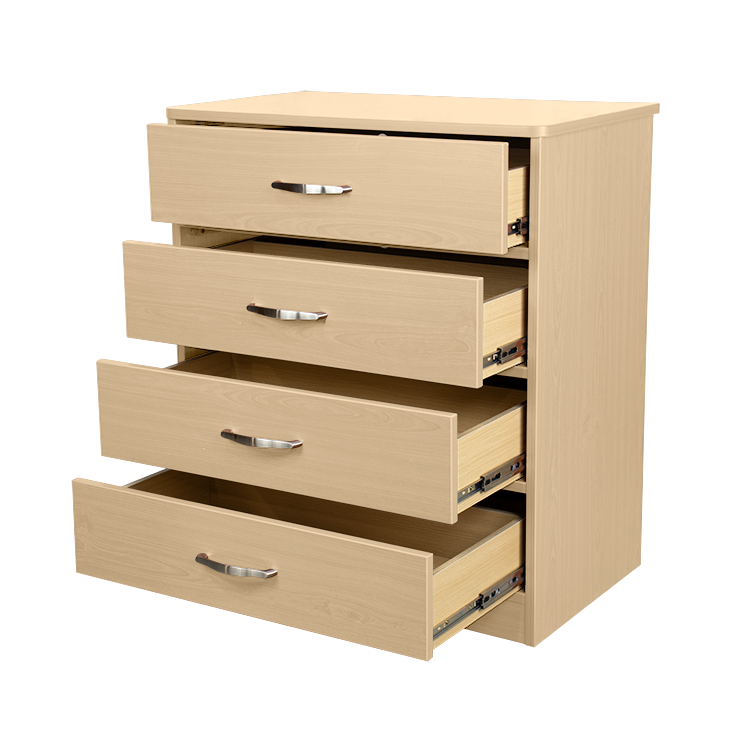 Four Drawer Dresser, Light Oak, 1pc/cs