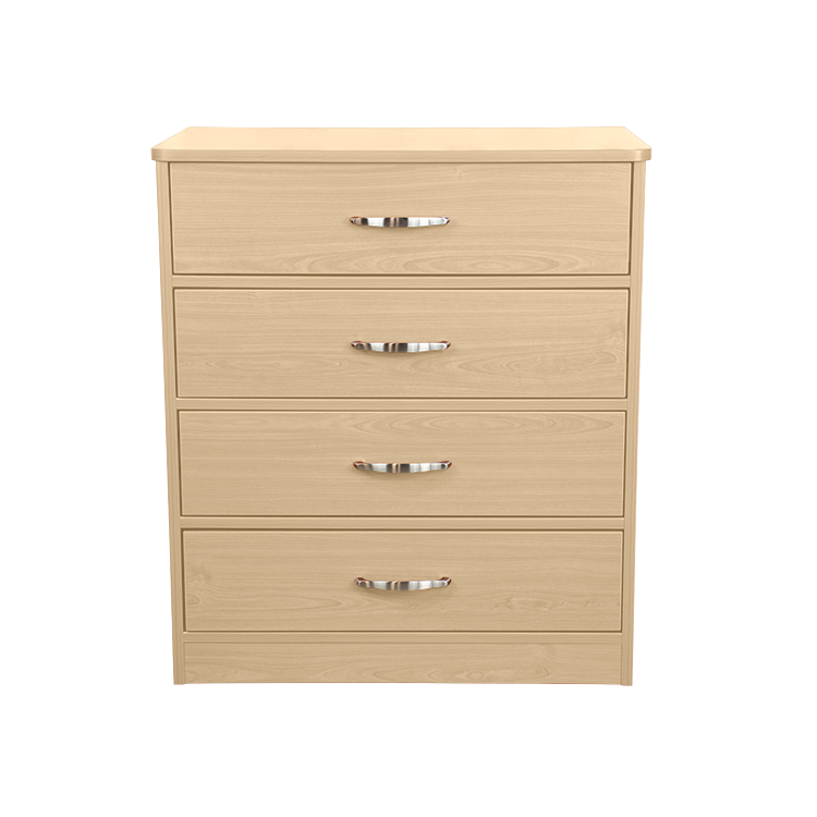 Four Drawer Dresser, Light Oak, 1pc/cs