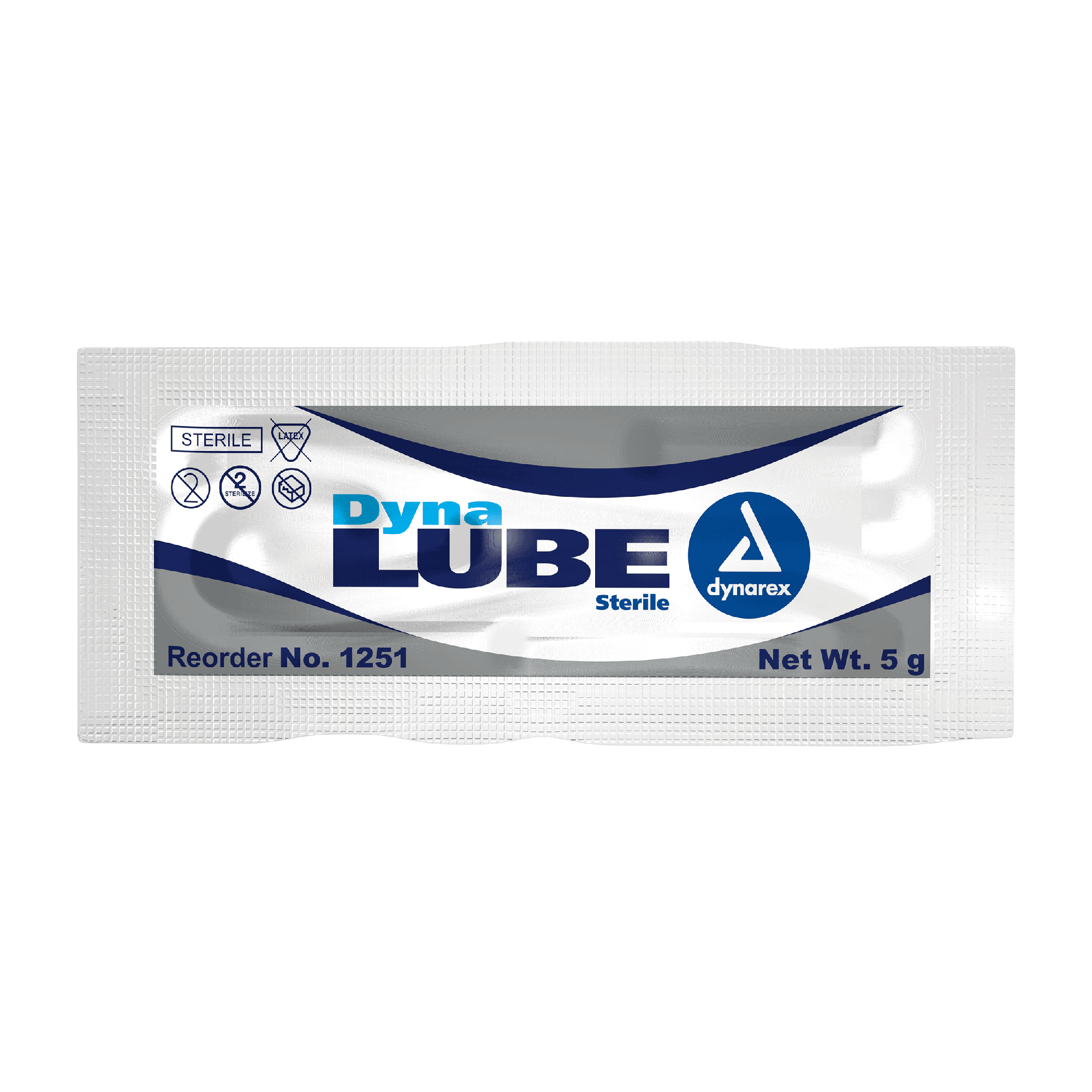 DynaLube Lubricating Jelly - Sterile, 5 g Packet - 72 packets per Box/12 Boxes per Case