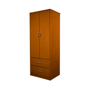 Two Door / Two Drawer Wardrobe, Cherry, 1pc/cs