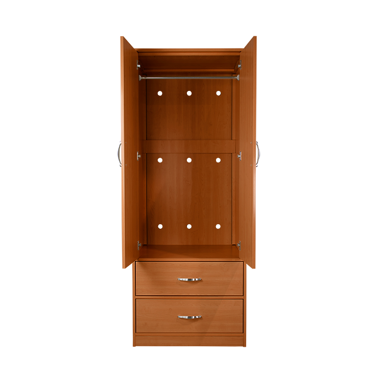 Two Door / Two Drawer Wardrobe, Cherry, 1pc/cs