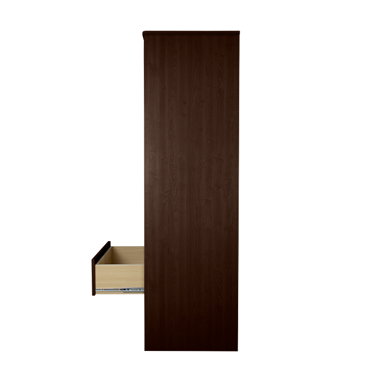 Two Door / Two Drawer Wardrobe, Mahogany, 1pc/cs