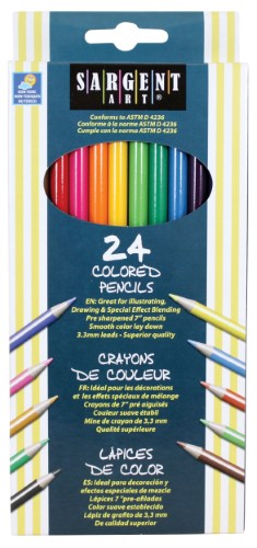 Sargent Art Colored Pencil 24-Color Set