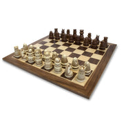 Medieval Themed Chess Set - 15 in. Wood Board, 2.185 in. King
