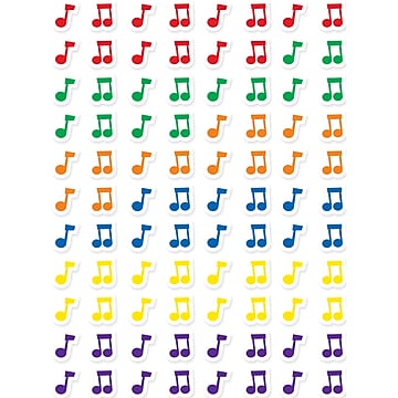 Music Notes Hot Spots Stickers  880 per Pack