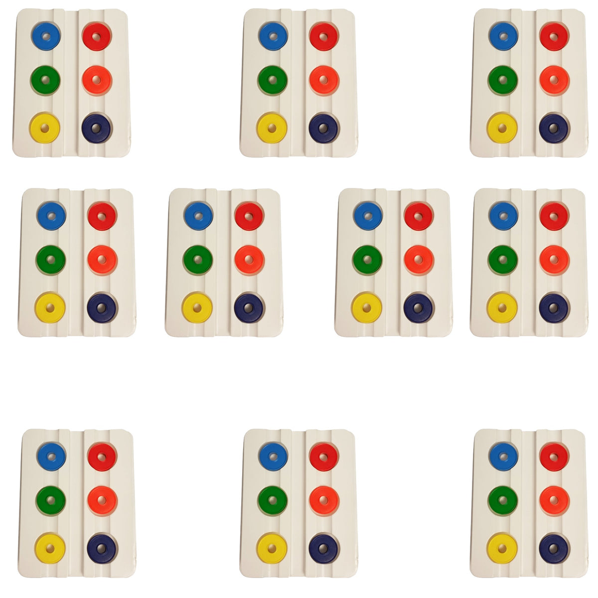 Magnet Rings, Ceramic with Plastic Cover, Includes 6 colors, Case of 10