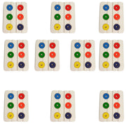 Magnet Rings, Ceramic with Plastic Cover, Includes 6 colors, Case of 10