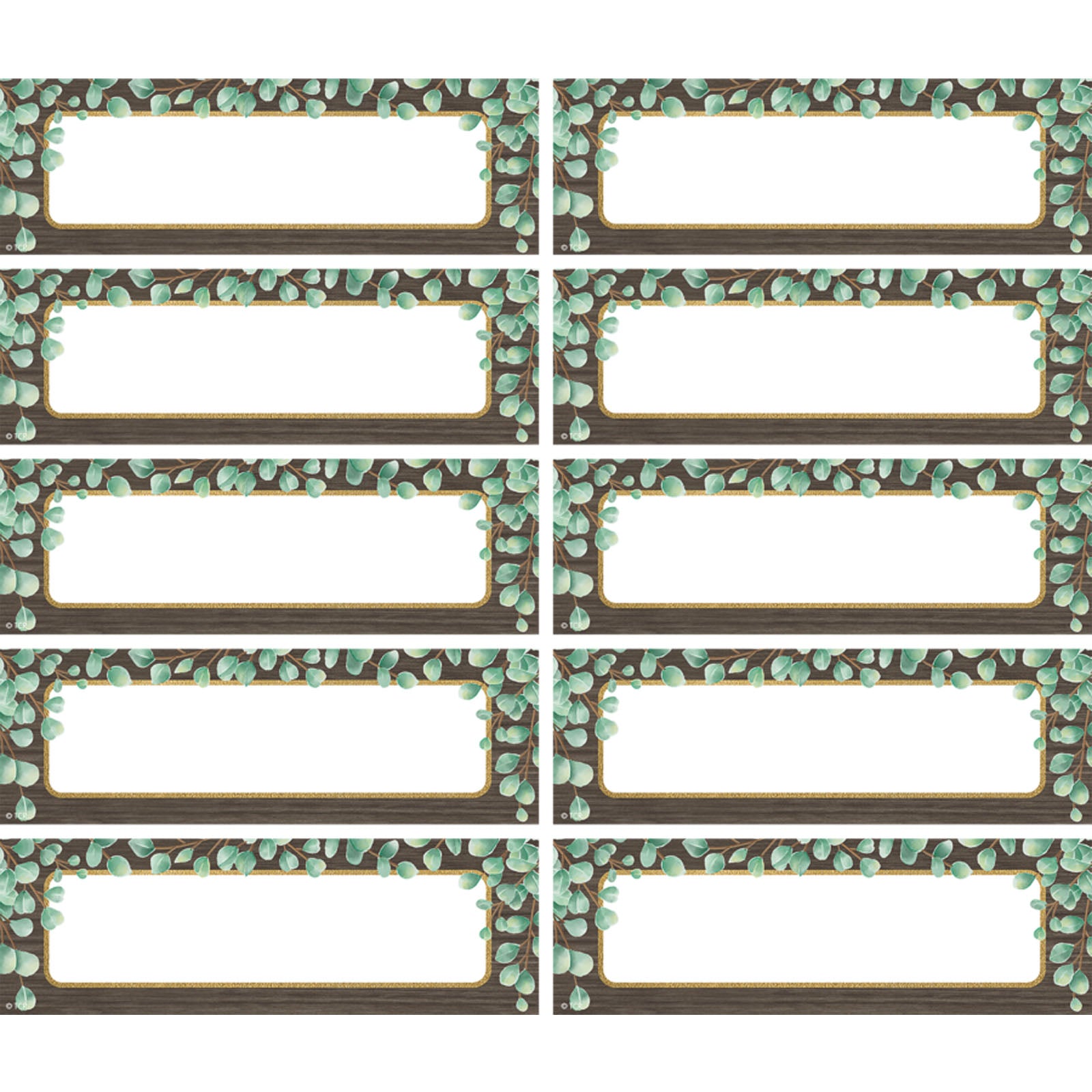Eucalyptus Labels Magnetic Accents, Pack of 20