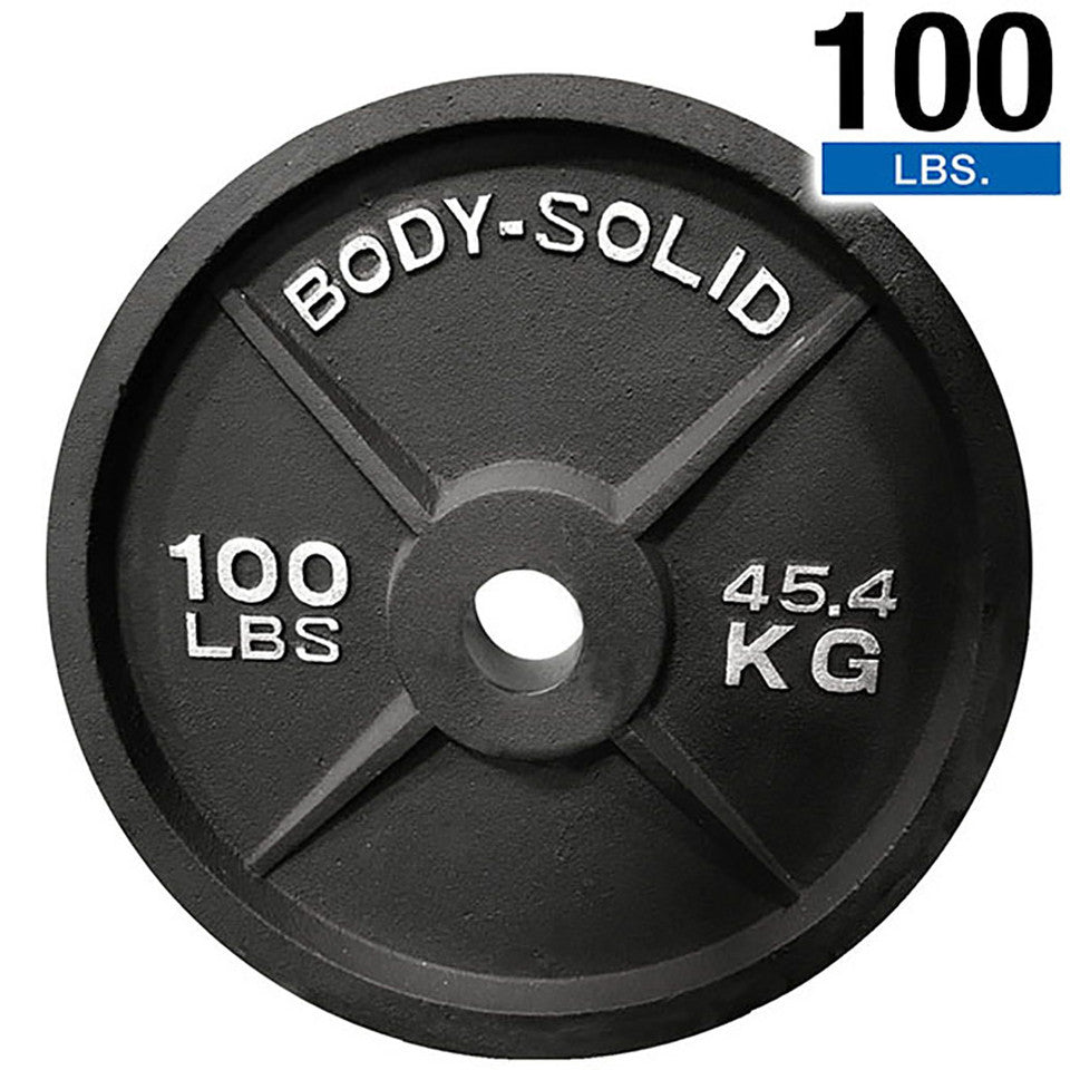 Black Cast Oly Plate 100Lb
