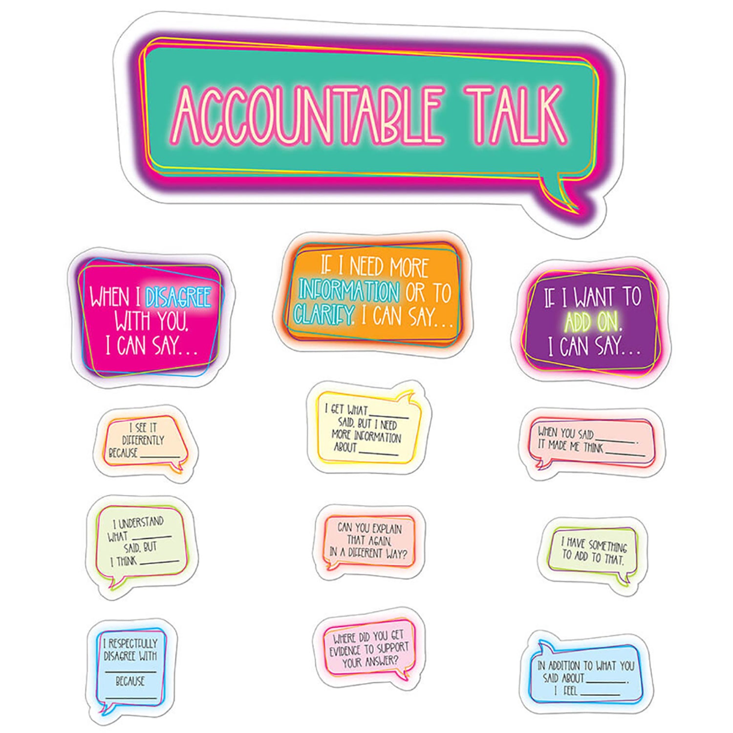 Accountable Talk Bulletin Board Set