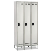 Locker Sngl Tier 3 Column Gray