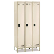 Locker Sngl Tier 3 Column Tan