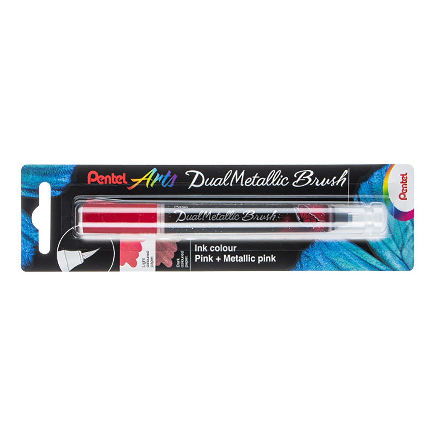 DualMetallic Brush, Pink/Metallic Pink Ink
