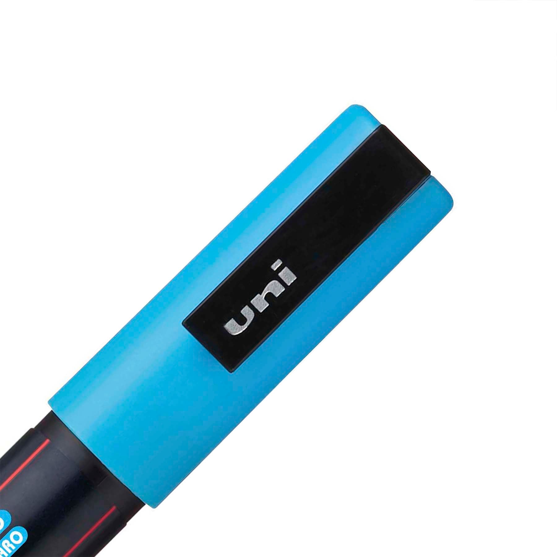 uni® POSCA PC-3M Water-Based Paint Markers, Reversible Fine Tip (0.9-1.3mm), Light Blue