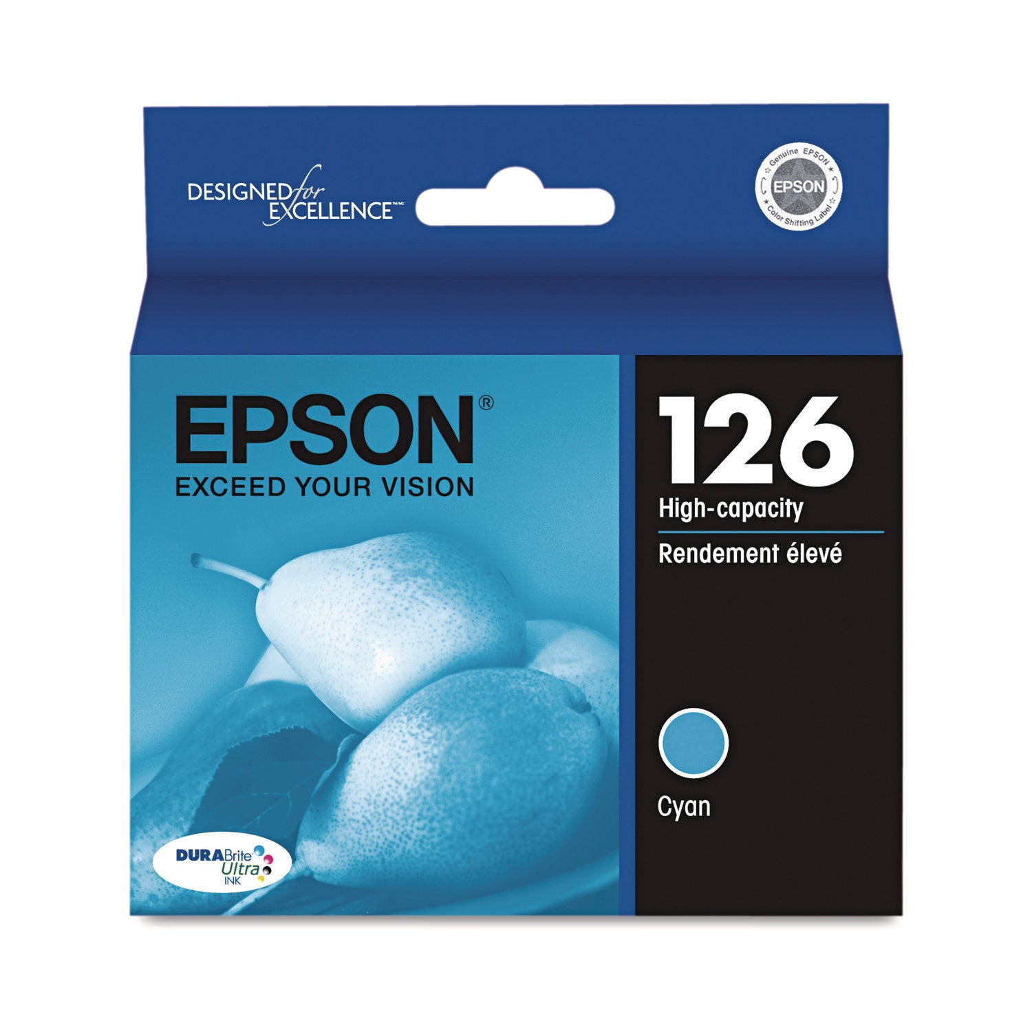 Epson DURABrite 126 Original Inkjet Ink Cartridge - Cyan - 1 Each