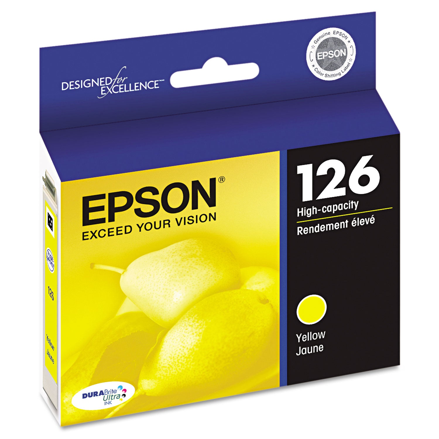 Epson DURABrite 126 Original Inkjet Ink Cartridge - Yellow - 1 Each