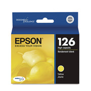 Epson DURABrite 126 Original Inkjet Ink Cartridge - Yellow - 1 Each