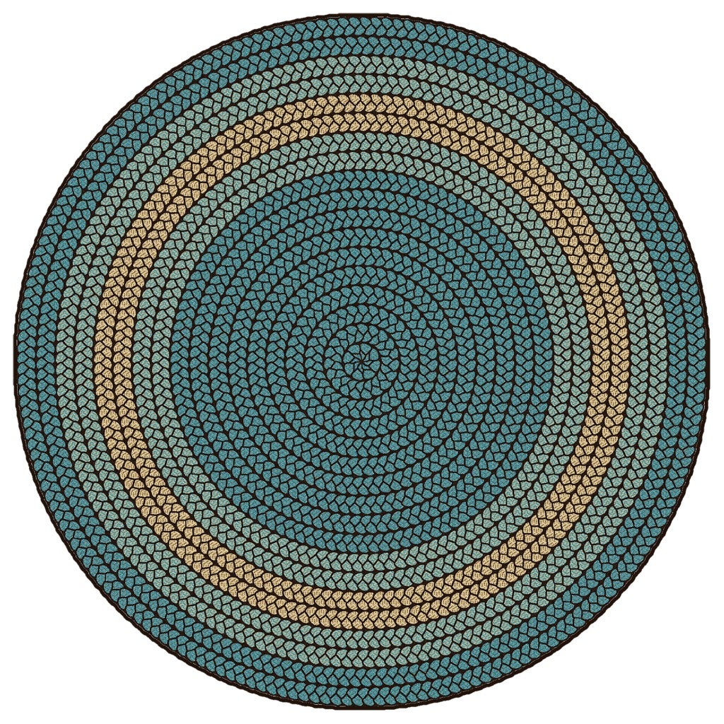 Braidful Nature Colors - 6ft - Round - Teal
