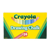 Crayola Non-Toxic Drawing Chalk  Assorted Colors  Pack of 24