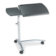 Rectangle Top - Adjustable Height - 27" to 38" Adjustment - 15" Table Top Length x 29.50" Table Top Width - Assembly Required - Charcoal Black - Steel Frame Material - 1 Each