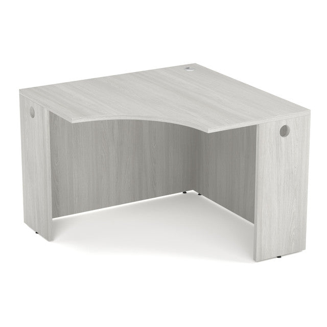 OfficeSource Laminate 42"W Corner Desk Shell - Arcadia White