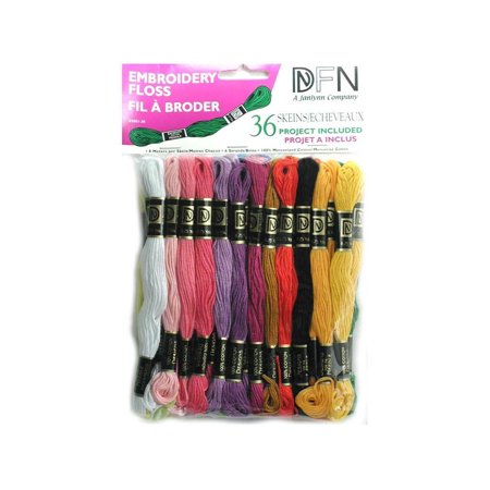 Janlynn Cotton Embroidery Floss Pack 8.7yd 36/Pkg-Pastel Colors