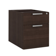 OfficeSource Laminate 2 Drawer Hanging Pedestal - Box/File - Java