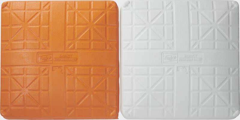 Hollywood Impact Double First Base - 15 In X 30 In - Orange - White